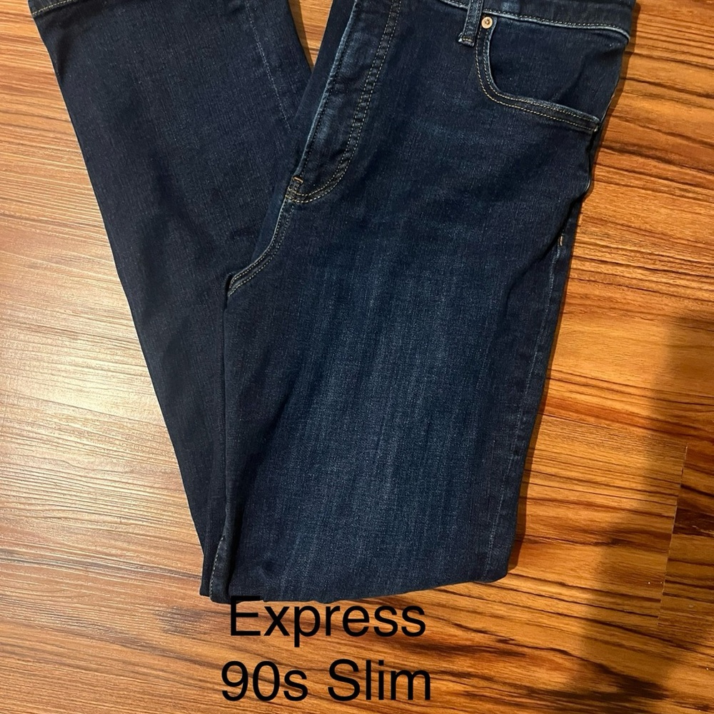 Express Blue Slim Jeans Classic 90s Style